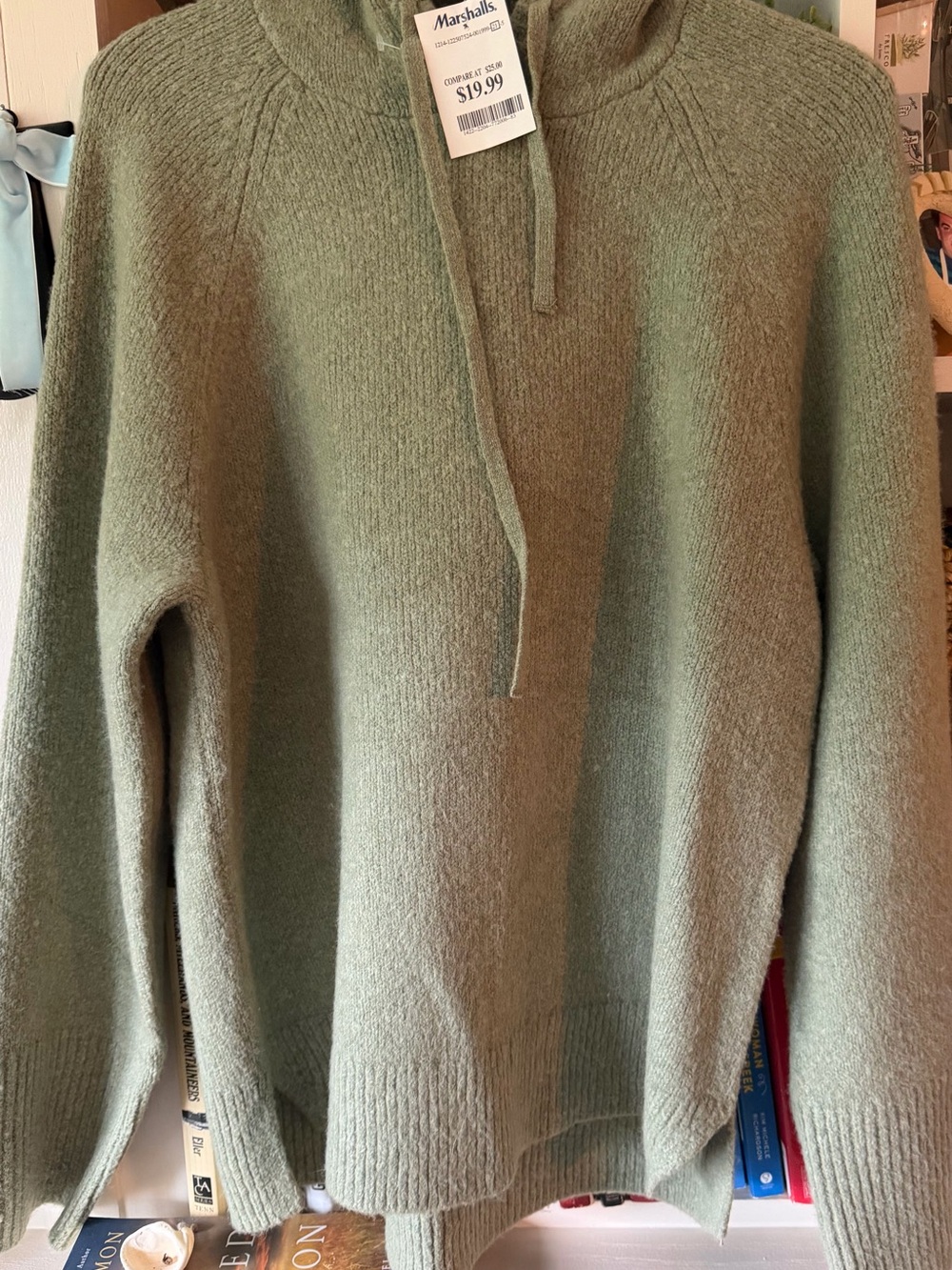 Marshalls Women’s Abercrombie Sage Green Crewneck Knit Sweater